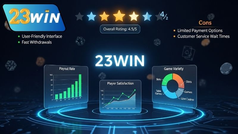 23WIN – Nhà cái với kho trò chơi đa dạng và ưu đãi hấp dẫn 11 Đánh giá 23WIN – Góc nhìn chuyên sâu từ người chơi thực tế