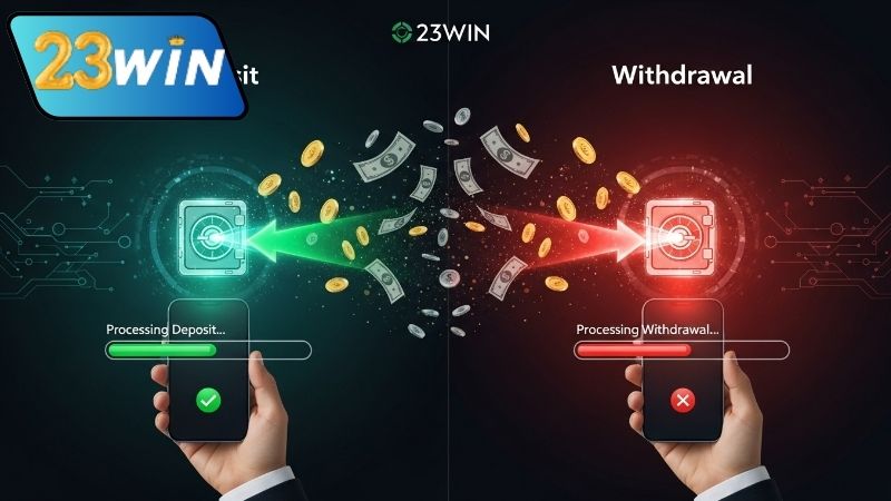 23WIN – Nhà cái với kho trò chơi đa dạng và ưu đãi hấp dẫn 17 Nạp và rút tiền an toàn